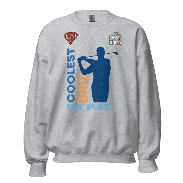 The cool Dad By Par Graphic Sweatshirt - Sport Grey - S - ArtyKoala
