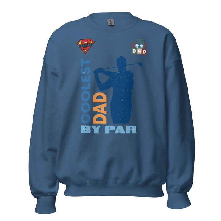 The cool Dad By Par Graphic Sweatshirt - Indigo Blue - S - ArtyKoala