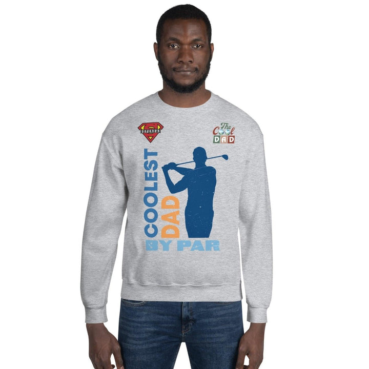 The cool Dad By Par Graphic Sweatshirt - Sport Grey - S - ArtyKoala