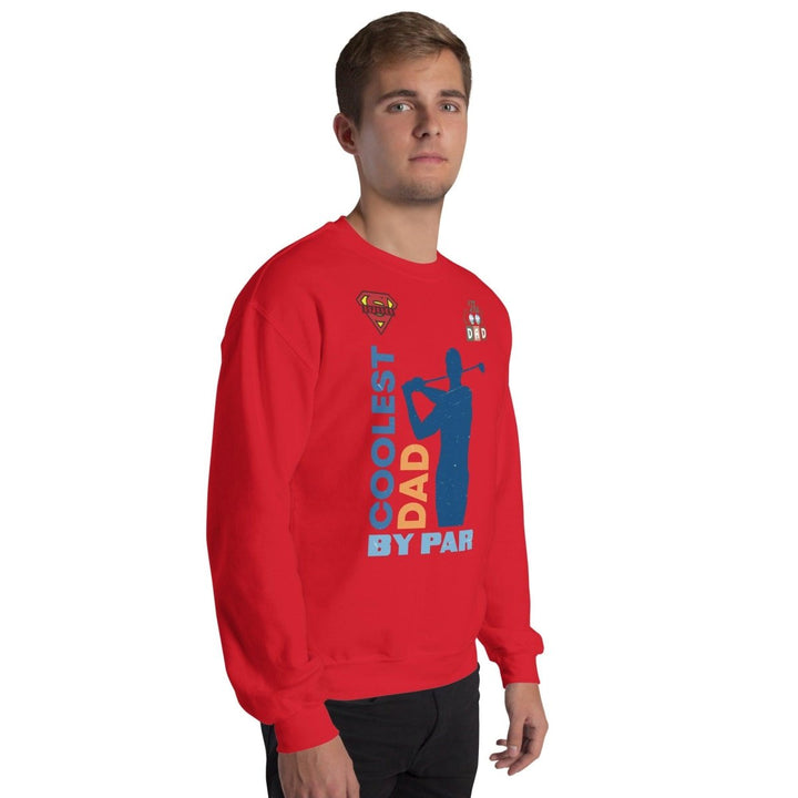 The cool Dad By Par Graphic Sweatshirt - Red - S - ArtyKoala