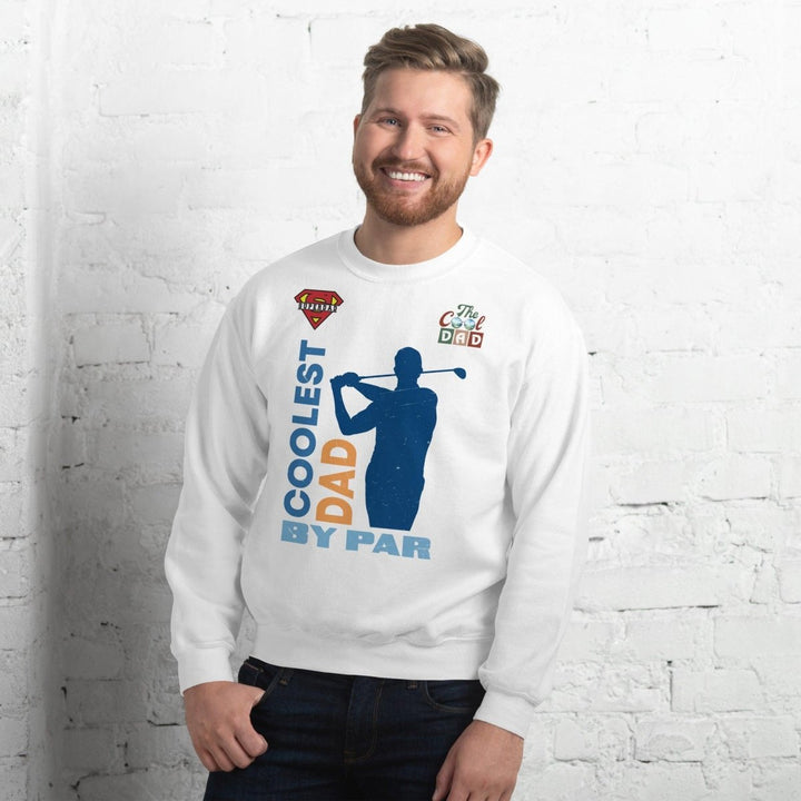 The cool Dad By Par Graphic Sweatshirt - White - S - ArtyKoala