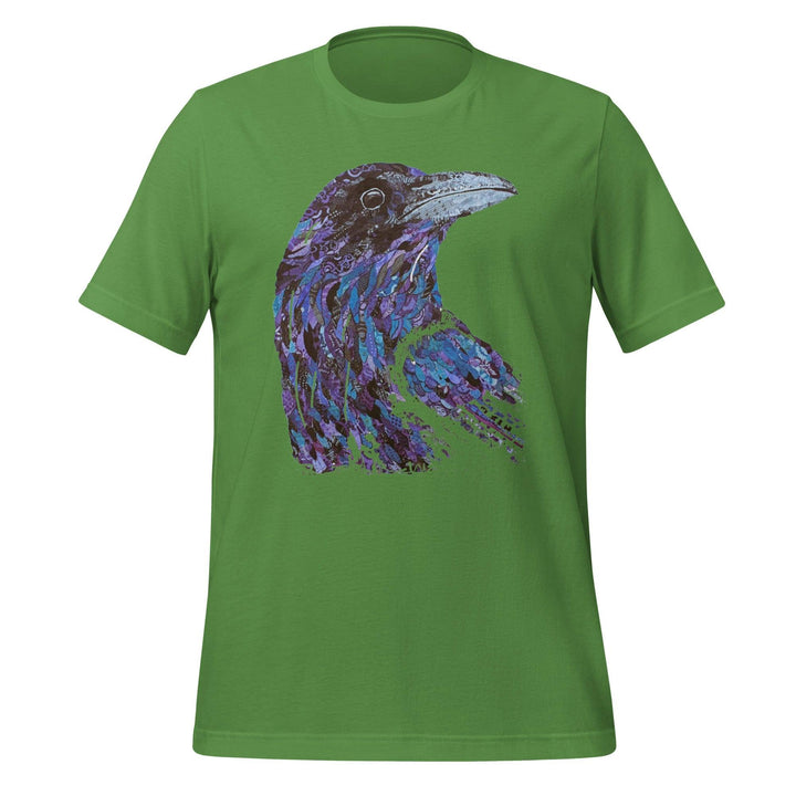 The Crow Head Man T-Shirt - Leaf / S - ArtyKoala