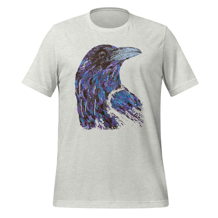 The Crow Head Man T-Shirt - Ash / S - ArtyKoala