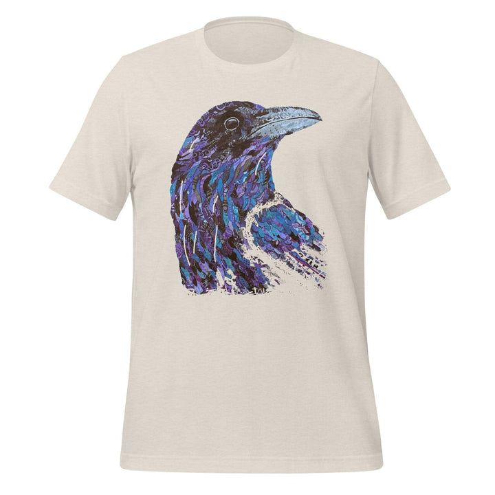 The Crow Head Woman T-Shirt - Heather Dust / S - ArtyKoala