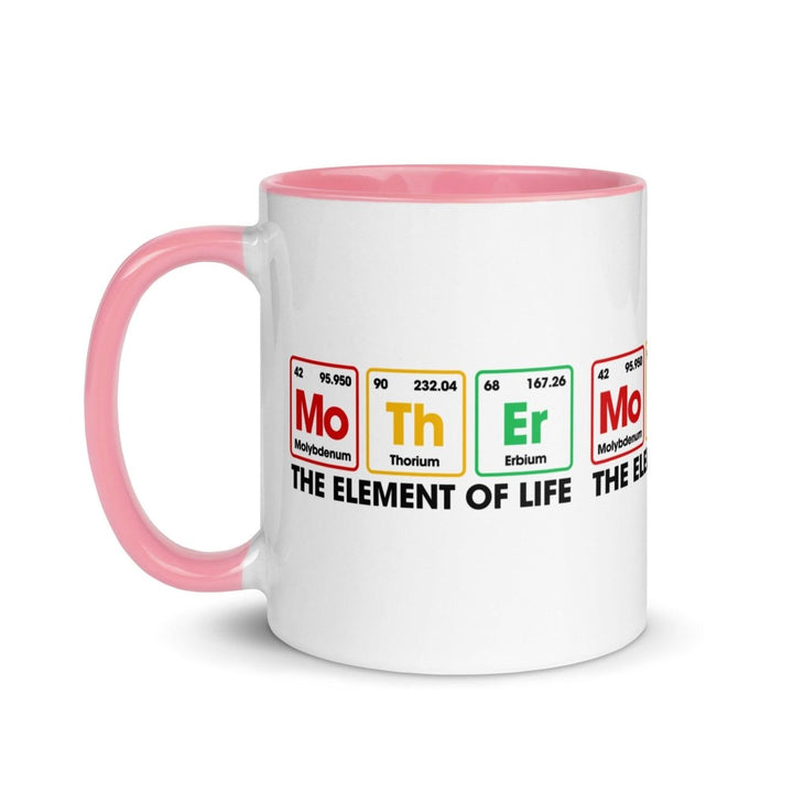 The Element Of Life Colorful Print Mug - Pink - 11 oz - ArtyKoala
