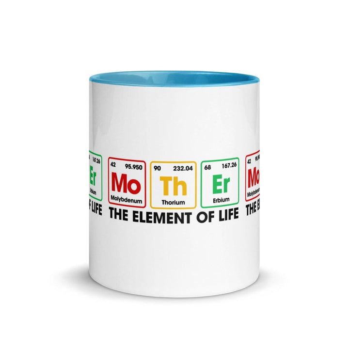 The Element Of Life Colorful Print Mug - Blue - 11 oz - ArtyKoala