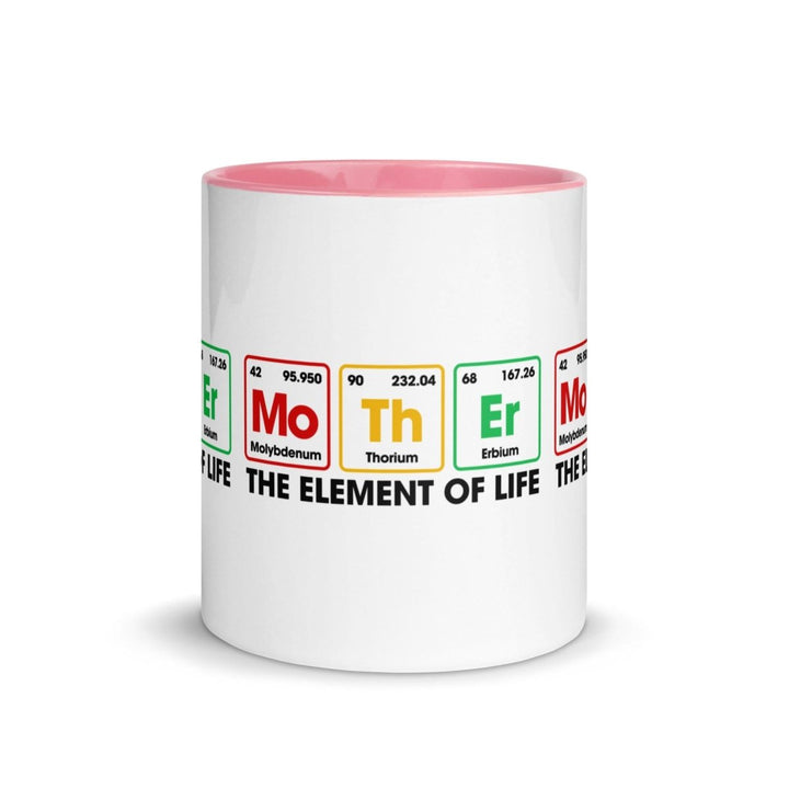 The Element Of Life Colorful Print Mug - Pink - 11 oz - ArtyKoala