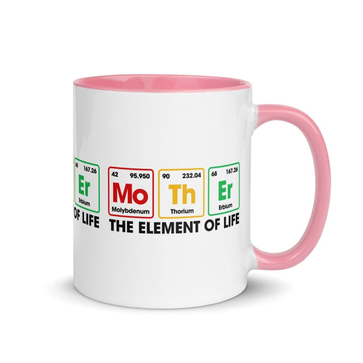 The Element Of Life Colorful Print Mug - Pink - 11 oz - ArtyKoala