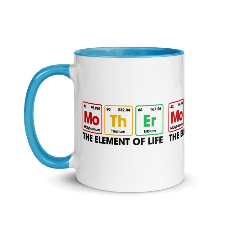 The Element Of Life Colorful Print Mug - Blue - 11 oz - ArtyKoala