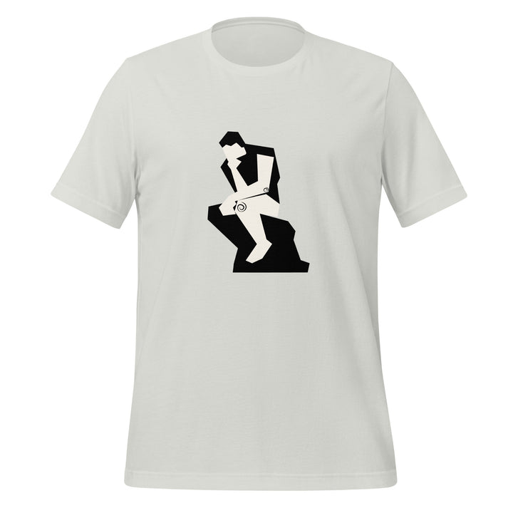 The Thinker Premium Unisex T-shirt - Silver / S - ArtyKoala