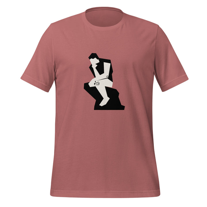 The Thinker Premium Unisex T-shirt - Mauve / S - ArtyKoala