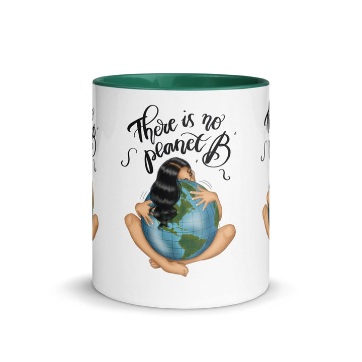 There is no planet Colorful Print Mug - Dark green - 11 oz - ArtyKoala
