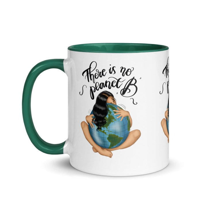 There is no planet Colorful Print Mug - Dark green - 11 oz - ArtyKoala
