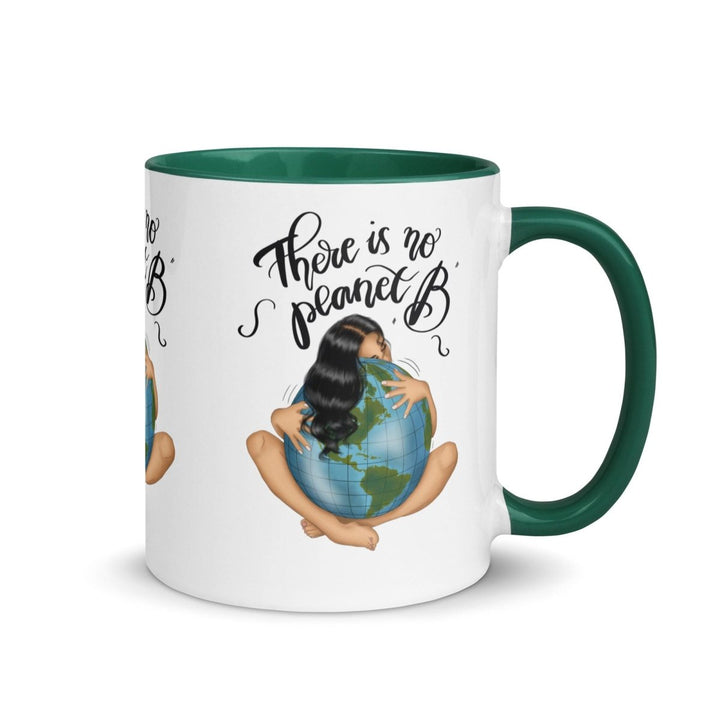 There is no planet Colorful Print Mug - Dark green - 11 oz - ArtyKoala