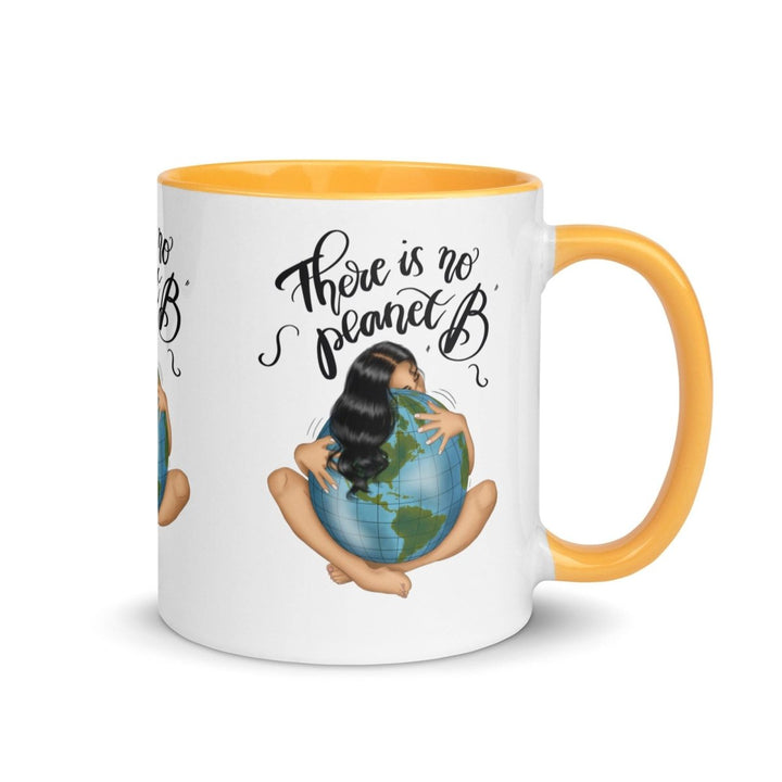 There is no planet Colorful Print Mug - Golden Yellow - 11 oz - ArtyKoala