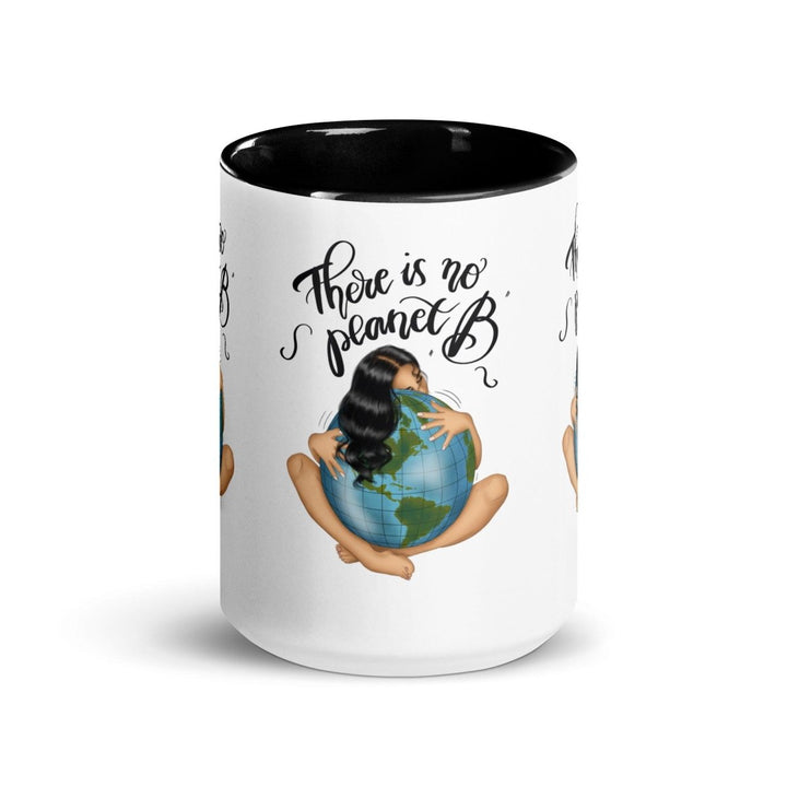 There is no planet Colorful Print Mug - Black - 15 oz - ArtyKoala
