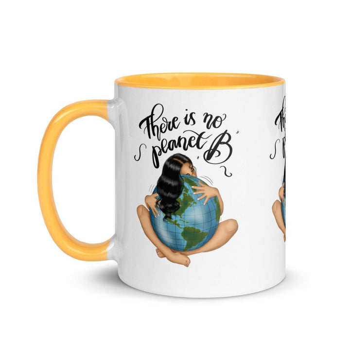 There is no planet Colorful Print Mug - Golden Yellow - 11 oz - ArtyKoala