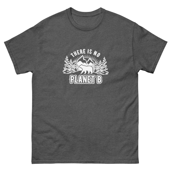 Theris No Planet B Man classic premium cotton tee - Dark Heather / S - ArtyKoala