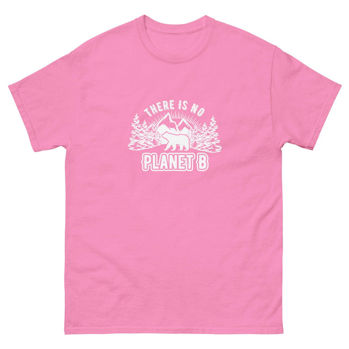 Theris No Planet B Man classic premium cotton tee - Azalea / S - ArtyKoala