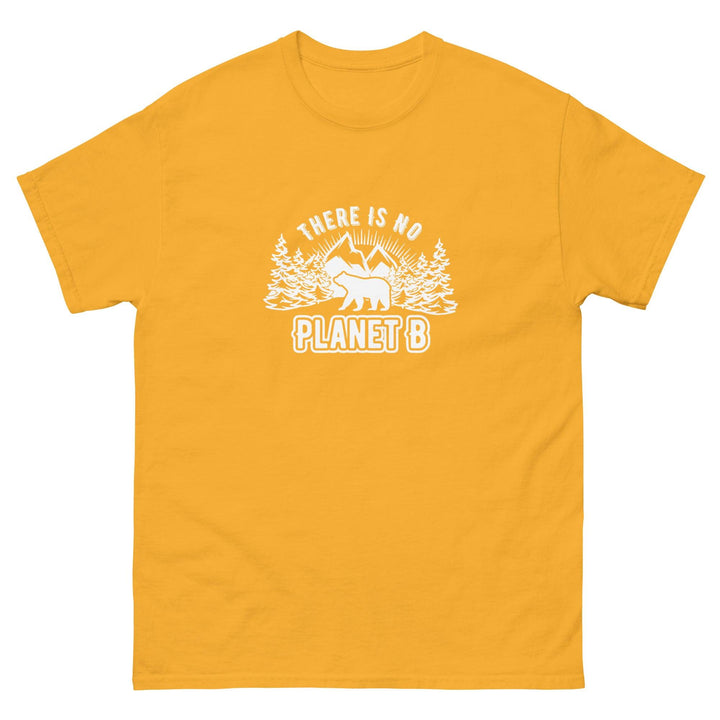 Theris No Planet B Man classic premium cotton tee - Gold / S - ArtyKoala