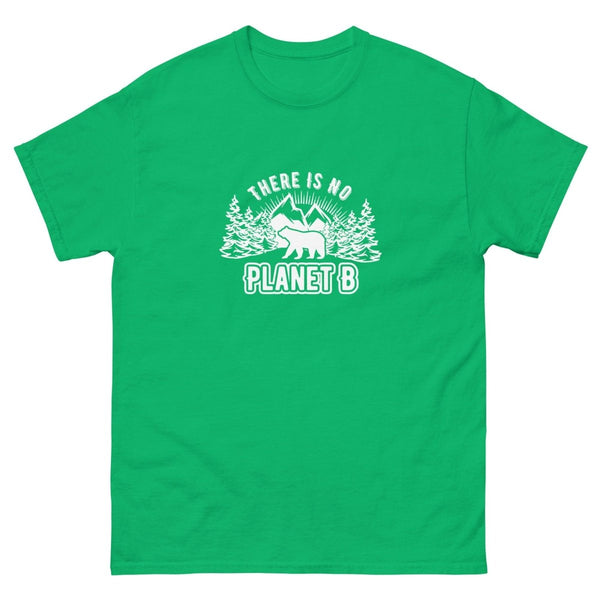 Theris No Planet B Unisex Graphic Tee - Irish Green - S - ArtyKoala