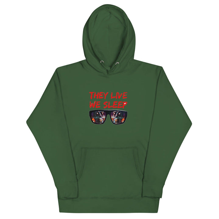 They Live We Sleep Unisex Premium Hoodie - Forest Green / S - ArtyKoala