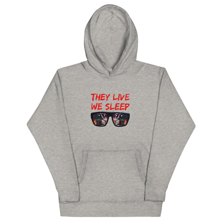 They Live We Sleep Unisex Premium Hoodie - Carbon Grey / S - ArtyKoala