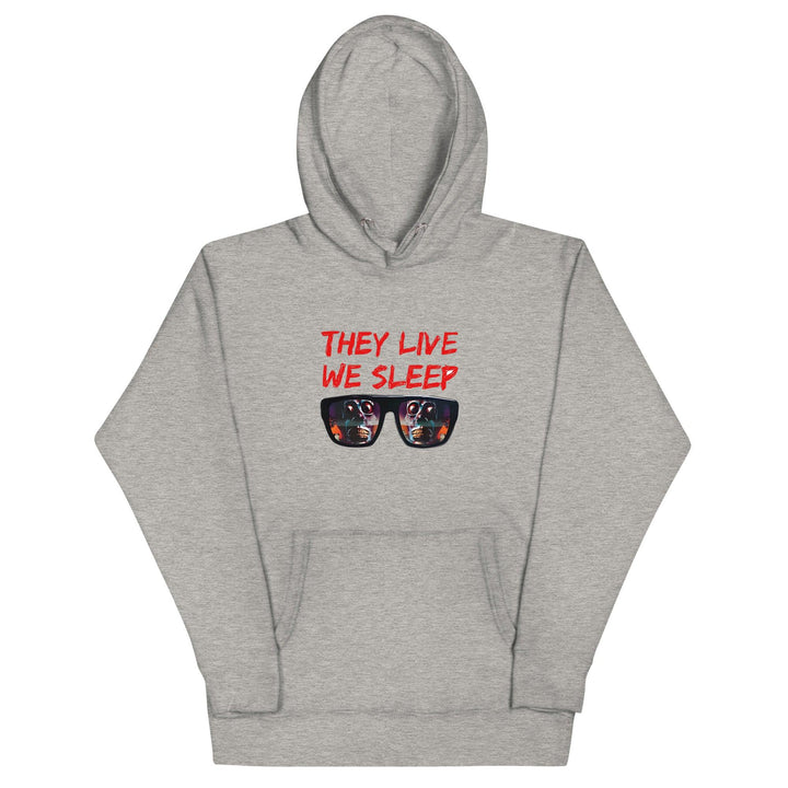 They Live We Sleep Woman Hoodie - Carbon Grey / S - ArtyKoala