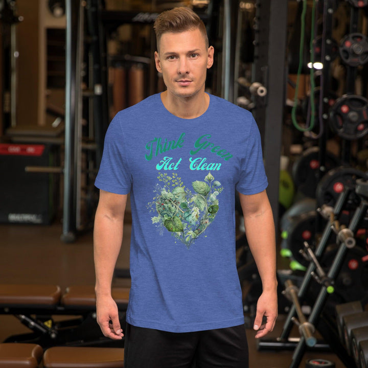 Think Green, Act Clean Man T-shirt - ArtyKoala