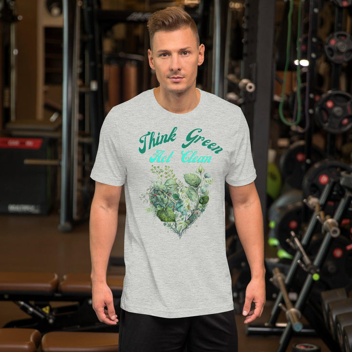 Think Green, Act Clean Man T-shirt - ArtyKoala