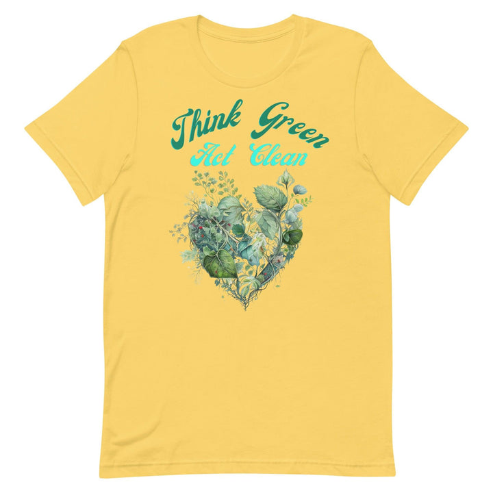 Think Green, Act Clean Man T-shirt - ArtyKoala