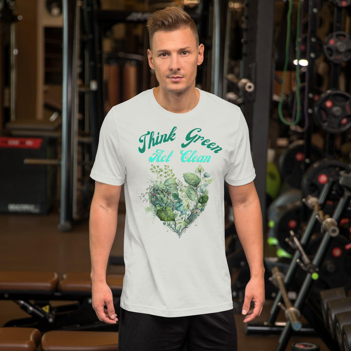 Think Green, Act Clean Man T-shirt - ArtyKoala