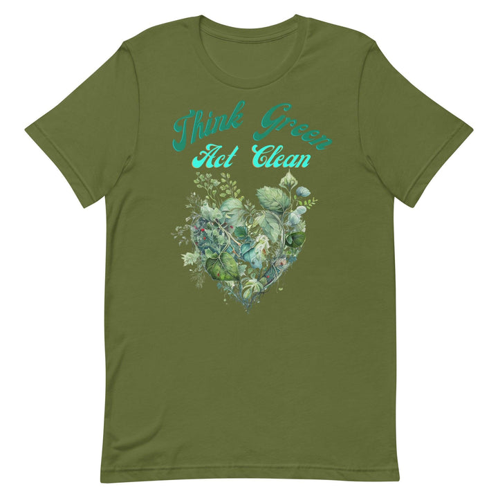 Think Green, Act Clean Man T-shirt - ArtyKoala