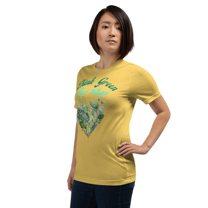 Think Green, Act Clean Woman T-shirt - ArtyKoala