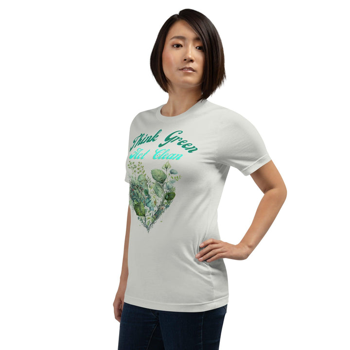 Think Green, Act Clean Woman T-shirt - ArtyKoala