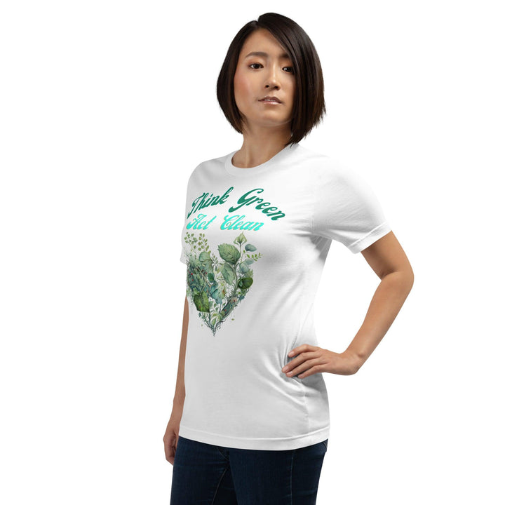 Think Green, Act Clean Woman T-shirt - ArtyKoala