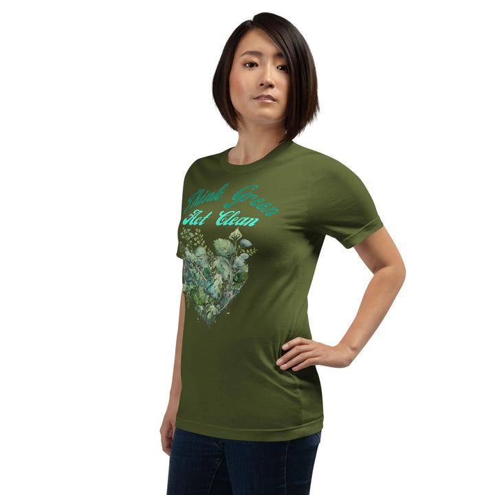 Think Green, Act Clean Woman T-shirt - ArtyKoala