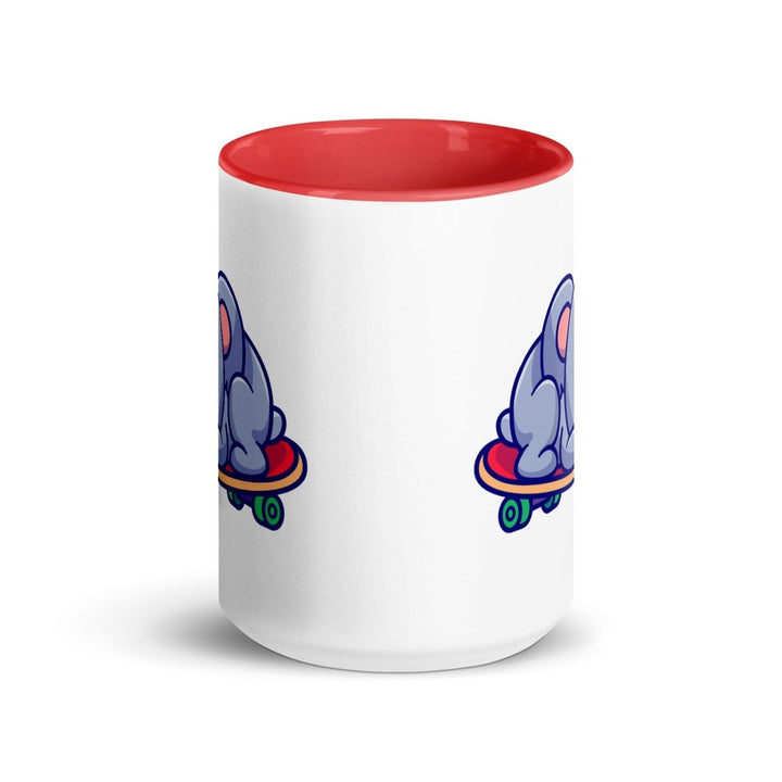 Tired Koala Colorful Print Mug - Red - 15 oz - ArtyKoala