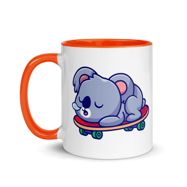 Tired Koala Mug with Color Inside - ArtyKoala