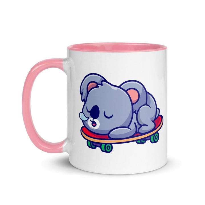 Tired Koala Mug with Color Inside - ArtyKoala