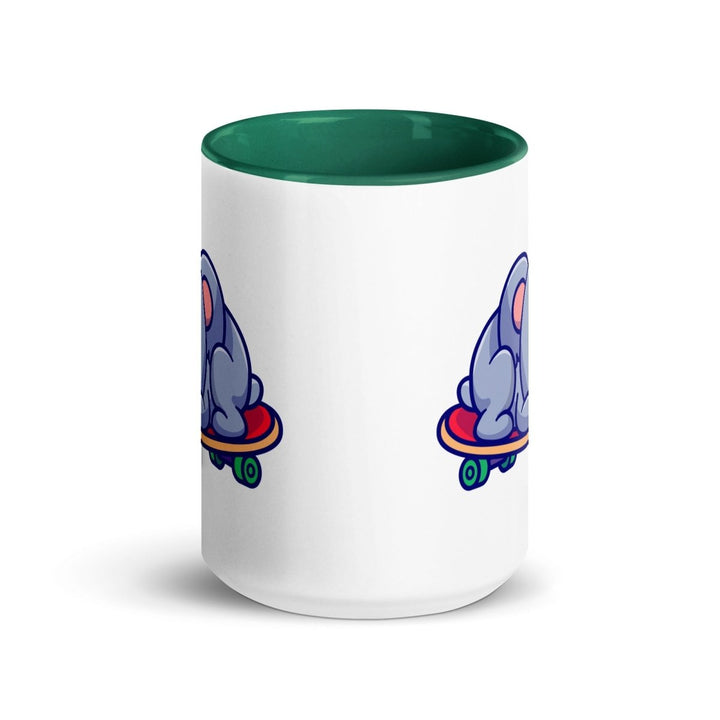 Tired Koala Colorful Print Mug - Dark green - 15 oz - ArtyKoala