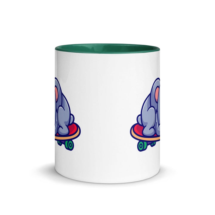 Tired Koala Colorful Print Mug - Dark green - 11 oz - ArtyKoala