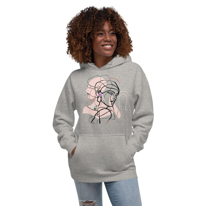 Two Interwined Women Unisex Premium Hoodie - ArtyKoala