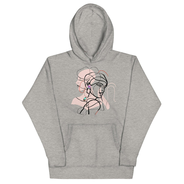 Two Interwined Women Unisex Premium Hoodie - ArtyKoala