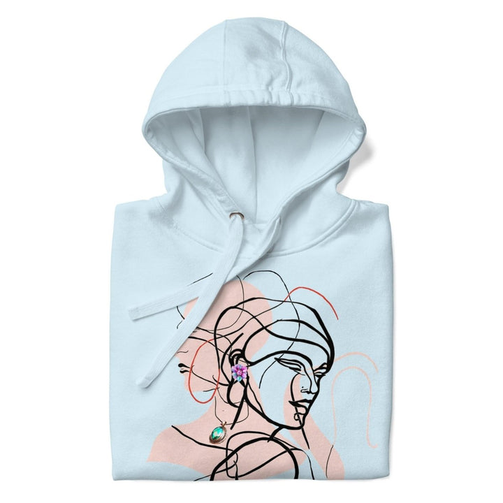 Two Interwined Women Unisex Premium Hoodie - Dusty Rose - S - ArtyKoala
