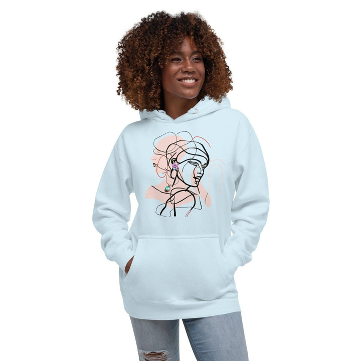 Two Interwined Women Unisex Premium Hoodie - Dusty Rose - S - ArtyKoala