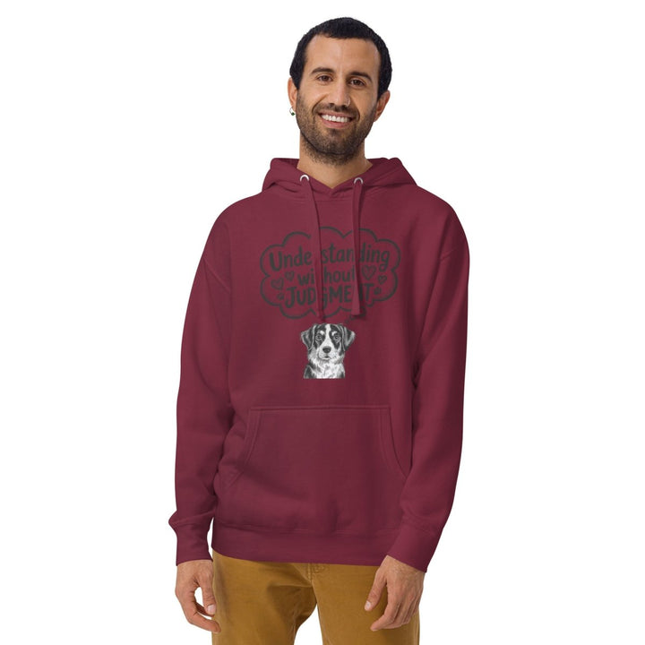 Understanding Without Judgment Graphic Hoodie - White - S - ArtyKoala
