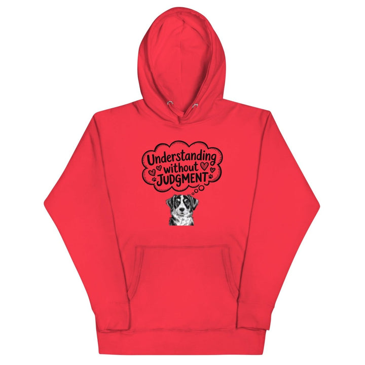 Understanding Without Judgment Graphic Hoodie - Team Red - S - ArtyKoala