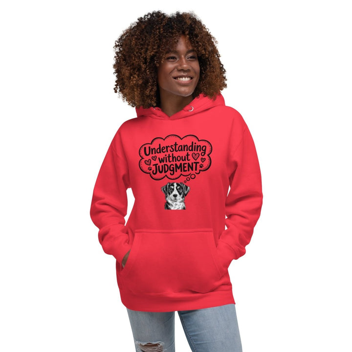 Understanding Without Judgment Graphic Hoodie - White - S - ArtyKoala