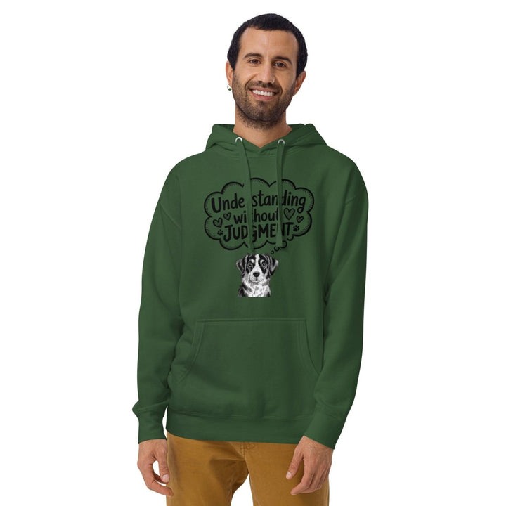 Understanding Without Judgment Graphic Hoodie - White - S - ArtyKoala